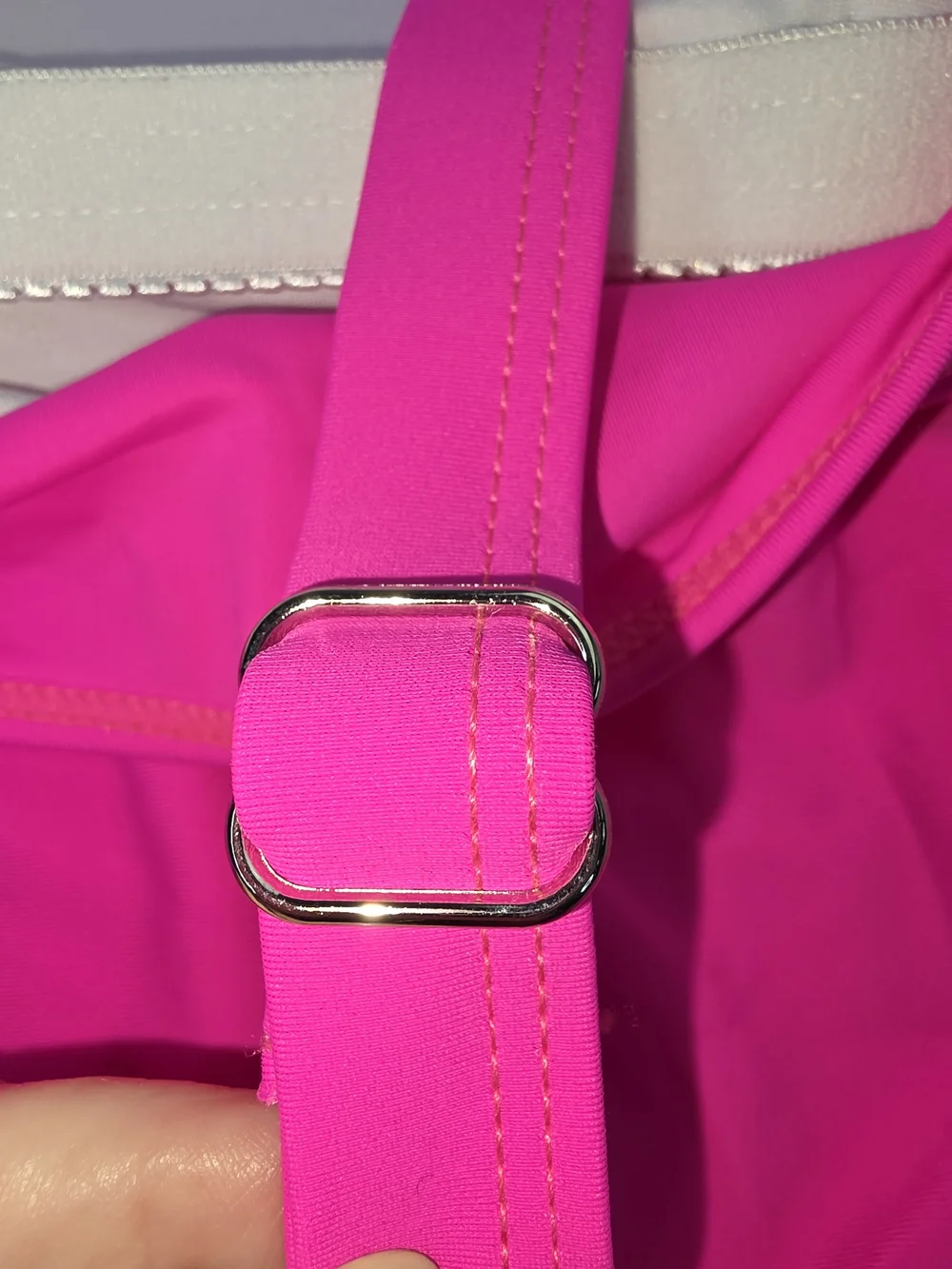 NWT Eomenie L Tummy Control Hip Bow Swimsuit Bright Fuchsia 3819-CW